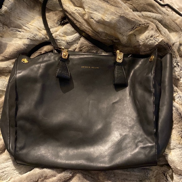 Antonio Melani large shoulder leather bag - Picture 1 of 13